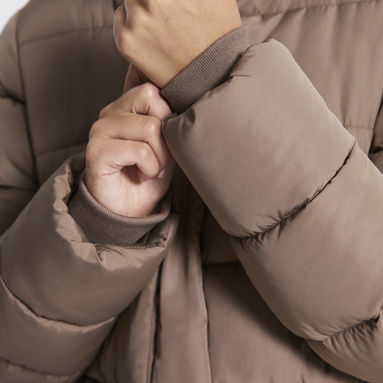 Long puffer jacket "Penny" Light Brown